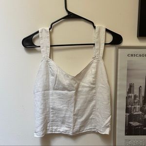 White Abercrombie Tank